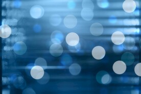 多彩光韵光斑夜空背景