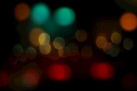 多彩光韵光斑夜空背景