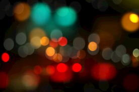 多彩光韵光斑夜空背景