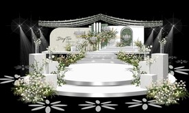 白绿色小清新婚礼