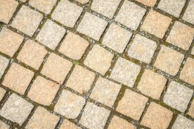 石块路面马赛克背景纹理素材