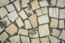 石块路面马赛克背景纹理素材