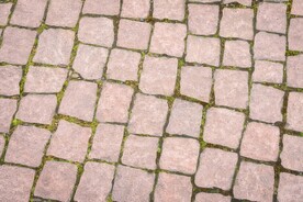 石块路面马赛克背景纹理素材