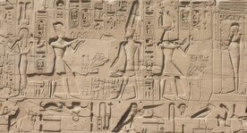 埃及石雕墙背景纹理花纹素材