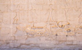 埃及石雕墙背景纹理花纹素材