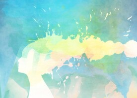 创意水彩抽象艺术画水彩晕染