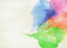 创意水彩抽象艺术画水彩晕染