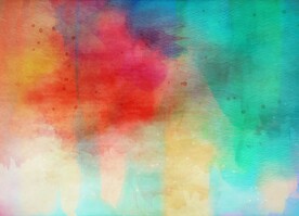 创意水彩抽象艺术画水彩晕染