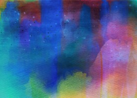 创意水彩抽象艺术画水彩晕染