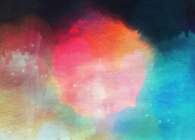 创意水彩抽象艺术画水彩晕染
