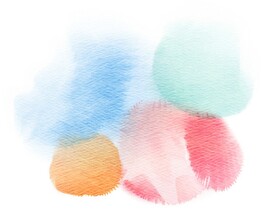 创意水彩抽象艺术画水彩晕染