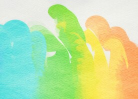 创意水彩抽象艺术画水彩晕染
