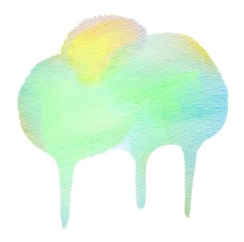 创意水彩抽象艺术画水彩晕染