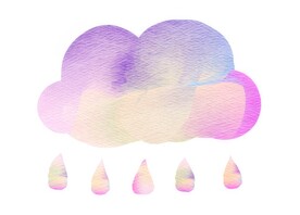 创意水彩抽象艺术画水彩晕染