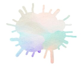 创意水彩抽象艺术画水彩晕染
