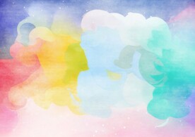 创意水彩抽象艺术画水彩晕染