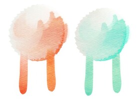 创意水彩抽象艺术画水彩晕染