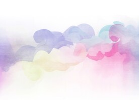 创意水彩抽象艺术画水彩晕染