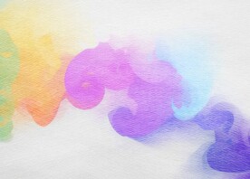 创意水彩抽象艺术画水彩晕染