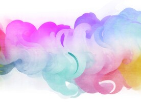 创意水彩抽象艺术画水彩晕染