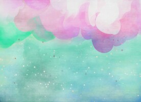 创意水彩抽象艺术画水彩晕染