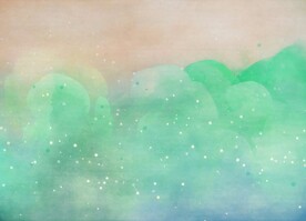 创意水彩抽象艺术画水彩晕染