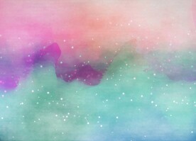 创意水彩抽象艺术画水彩晕染