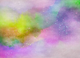 创意水彩抽象艺术画水彩晕染