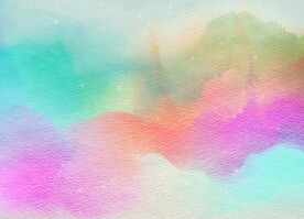 创意水彩抽象艺术画水彩晕染