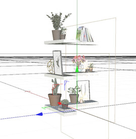 C4D模型 置物架