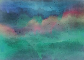 创意水彩抽象艺术画水彩晕染