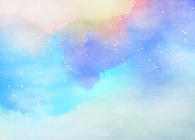 创意水彩抽象艺术画水彩晕染