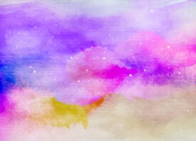 创意水彩抽象艺术画水彩晕染