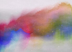 创意水彩抽象艺术画水彩晕染