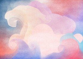 创意水彩抽象艺术画水彩晕染