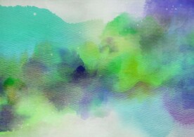 创意水彩抽象艺术画水彩晕染