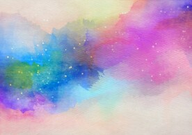 创意水彩抽象艺术画水彩晕染