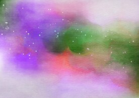 创意水彩抽象艺术画水彩晕染