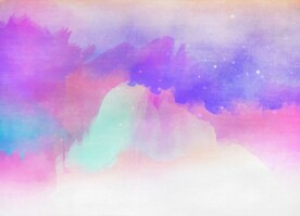 创意水彩抽象艺术画水彩晕染