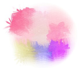 创意水彩抽象艺术画水彩晕染