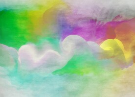 创意水彩抽象艺术画水彩晕染