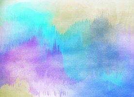 创意水彩抽象艺术画水彩晕染