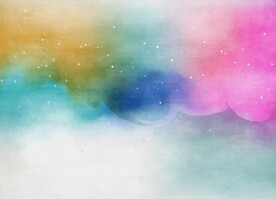创意水彩抽象艺术画水彩晕染