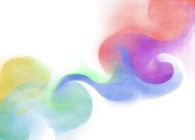创意水彩抽象艺术画水彩晕染