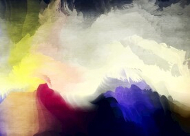 创意水彩抽象艺术画水彩晕染