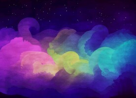 创意水彩抽象艺术画水彩晕染
