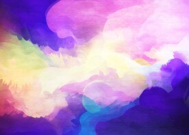 创意水彩抽象艺术画水彩晕染