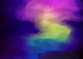 创意水彩抽象艺术画水彩晕染