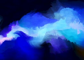 创意水彩抽象艺术画水彩晕染