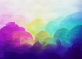 创意水彩抽象艺术画水彩晕染